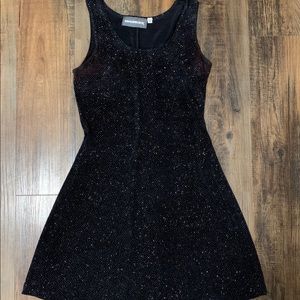Short black sparkle dress
